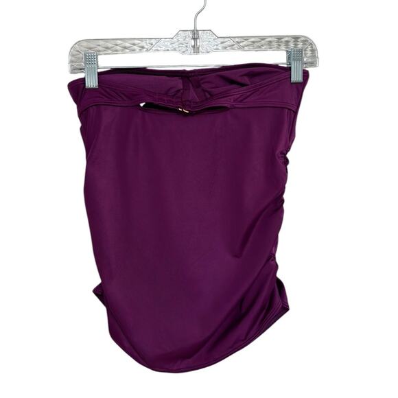 NWT Soma Swim Convertible Halter Bra Cup Sized Tankini Top in Henna Plum 34B - Picture 5 of 11